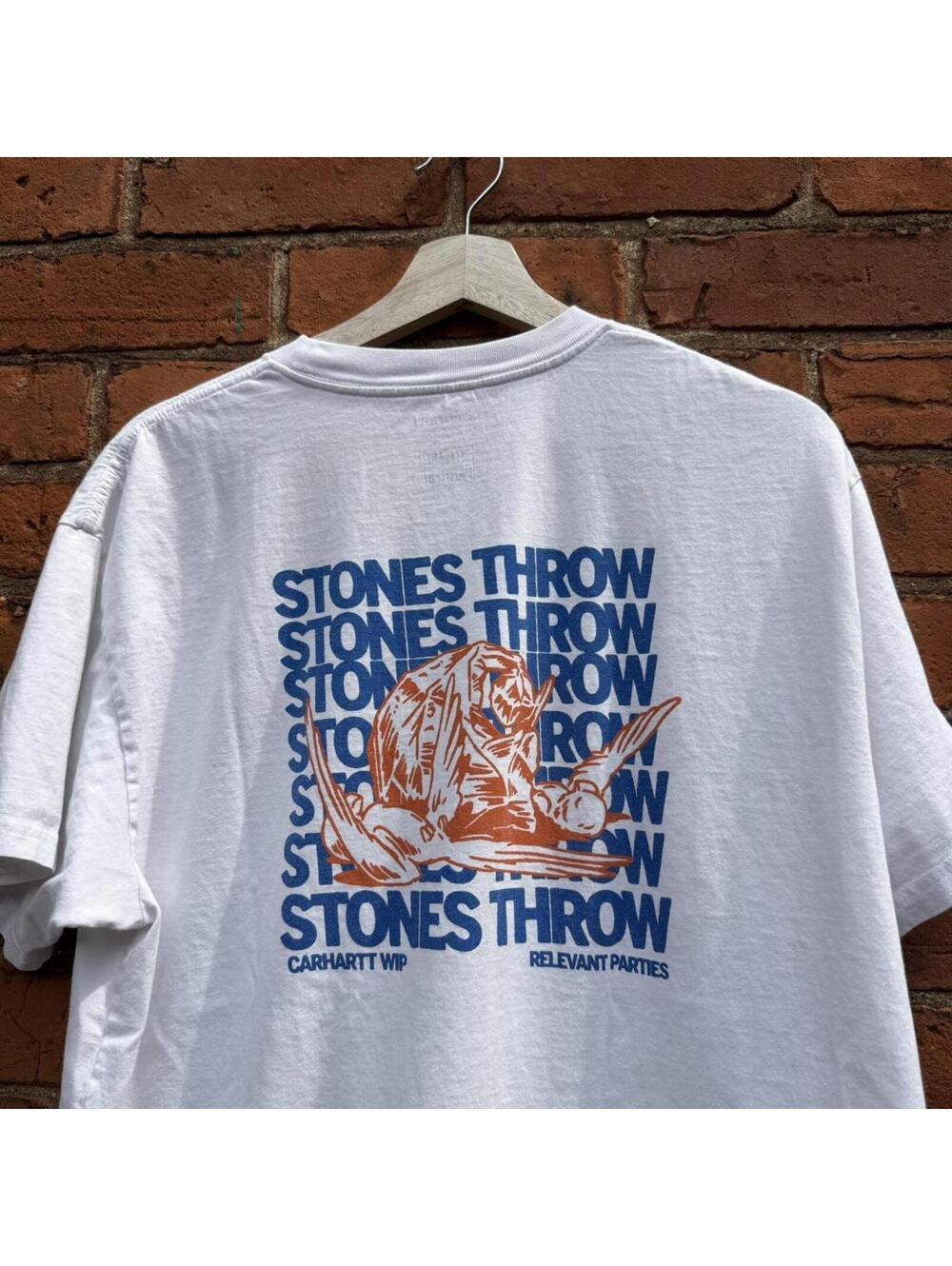 carhartt wip relevant parties stones throw t shirt L